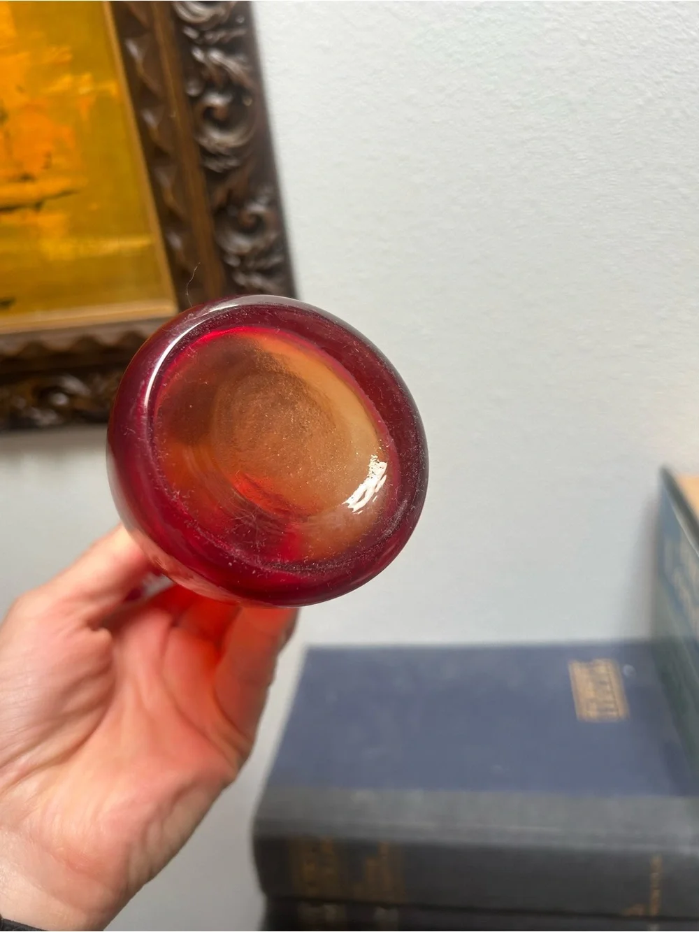 Vintage Amberina Bud Vase